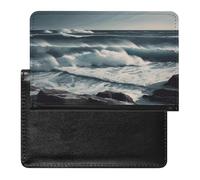 Wild Seas Passport Holder Passport Wallet Document Organizer Protector PU Leather Card Slot Travel Accessories