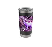 Wild Side Wolf On Moon Galaxy Funny Three Wolves Lover Stainless Steel Insulated Tumbler