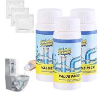 Wild Sink and Drain Cleaner, Powerful Sink & Drain Cleaner, Pipe Dredge Deodorant, Powerful Sinks Foaming DrainCleaner, Wild SinkDrain Unblocker Pipe Cleanser, For Toilet Bathroom (3 PCS)