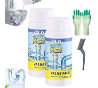Wild Sink and Drain Cleaner, Powerful Sink Foaming Sinks and Drain Cleaner, for Kitchen Bathroom Toilet Shower Deodorizing and Cleaning (2PCS)