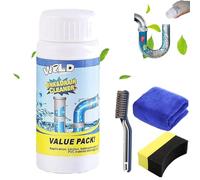 Wild Sink and Drain Cleaner, World Sink & Drain Unblocker, Powerful S-ink & D-rain Cleaner, Allfound S-ink and D-rain Clean-er, For Kitchen Bathroom Toilet Shower, Safe for All Surfaces (1 Pcs-110g)