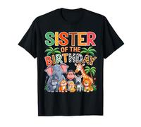 Wild Sister of The Birthday Boy Zoo Safari Jungle Animal T-Shirt