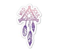 Wild Soul Car Sticker Decal Dream Catcher Hippie Spiritual Boho Spirit