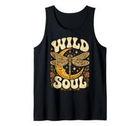 Wild Soul Dragonfly Moon Celestial Boho Moon Spirit Tank Top