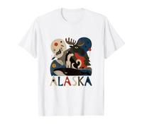 Wild Spirit of Alaska Value Graphic T-Shirt, Men, White, XL