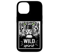 Wild Spirit Tiger Quotes Summer Illustration Graphic Design Case for iPhone 14