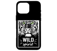 Wild Spirit Tiger Quotes Summer Illustration Graphic Design Case for iPhone 16 Pro Max
