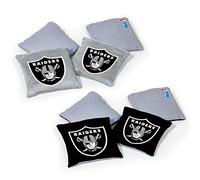 Wild Sports NFL Las Vegas Raiders 8pk Dual Sided Bean Bags, Team Color