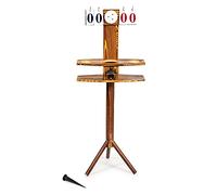 Wild Sports Outdoor Scoreboard Keeper with Drink Holders and LED Lights - Perfect Accessory for Backyard Cornhole and Yard Games