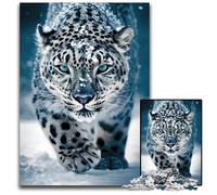 Wild Spotted Snow Leopard 1000 Piece Jigsaw Puzzle Jigsaw Puzzles Challenging DIY Brain Teaser Perfect Family Game Or Decorative Gift 1000 PCS(38x26cm)
