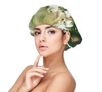 Wild Spring Snowdrop,Adult's Satin Sleeping Cap - Women's Elastic Sleep Bonnet, Adjustable Overnight Hair Cover