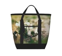 Wild Spring Snowdrop,Lunch Bags Large Capacity Insulated Tote Bag For Women Men Work Picnic Travel