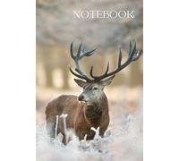 Wild Stag Deer - A5 Notebook New Lined Paperback Journal Notepad Note Book Notes Diary Writing Pad Gift
