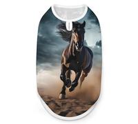 Wild Stallion in Dust Horse Dog Shirt Coats Pullover Cat Clothing Pet Costume Vest for Small Medium Dogs