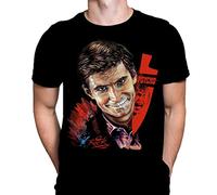Wild Star Hearts Bates Motel Mens Tshirt Halloween Gothic Horror Print, Black Graphic T-Shirt, Movie Poster by Rick Melton