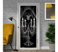 Wild Star Hearts Candelabra Door Banner, Gothic Occult Home Bedroom Outdoor Decor, Anne Stokes Art, 190cm x 70cm