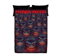 Wild Star Hearts - CRITTERS - FEEDING FRENZY Fleece Blanket 61 x 110 inches/Comedy Horror Bedspread/Horror Tapestry/Horror Merchandise Fleece Throw/Art by Peter Panayis