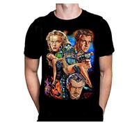 Wild Star Hearts Forbidden Planet Mens Black T-Shirt Gothic Sci-Fi Halloween Fashion Movie Poster Tshirt