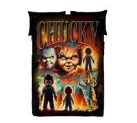 Wild Star Hearts Horror Movie Blanket Chucky Goth Bedroom Decor Polycotton Blanket Throw Adult Cosy Blanket