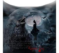 Wild Star Hearts Raven's Cry Fleece Blanket, Gothic Dark Fantasy Mystical Home Decor, Soft Bed Throw Tapestry, 58 x 58inches