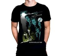 Wild Star Hearts The Truth is Still Out There Mens T-Shirt X-Files Movie Poster Black Cotton Graphic Tee Shirt (as8, Alpha, 3X_l, Regular, Regular, 3XL)