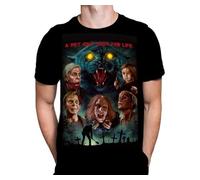 Wild Star Hearts WSH - A Pet is Not Just for Life - Classic Stephen King Horror Halloween Film Fan Merchandise Men's Black T-Shirt by Peter Panayis