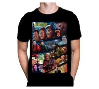 Wild Star Hearts WSH - an American Werewolf Montage - Vintage Horror 80s Horror Film Fan Merchandise Men's Black T-Shirt by Peter Panayis