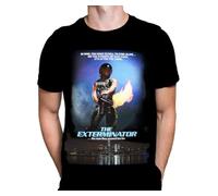Wild Star Hearts WSH - Exterminator 1980 - Classic Retro 80's Horror Movie Merchandise Men's Black T-Shirt