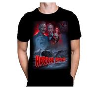 Wild Star Hearts WSH - Horror Express - Classic Horror Movie Fan T-Shirt/Halloween T-Shirt Men's Black T-Shirt