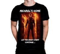 Wild Star Hearts WSH - Michael's Home - Horror Halloween Film Fan Merchandise Men's Black T-Shirt