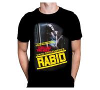 Wild Star Hearts WSH - Rabid - Zombie Virus Horror Movie Fan Merchandise Halloween Horror Gothic Gore 70s Film 70s Vintage Horror Men's Black T-Shirt