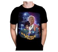 Wild Star Hearts WSH - The Fifth Doctor - Who Fan Merchandise Men's Black T-Shirt