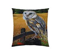 Wild Star Homewares Decorative Cushion Cover SCARLET AND GOLD 17" x 17" Artwork by Ian Kent