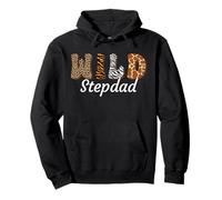 Wild Stepdad Zoo Safari Animal Jungle Exotic Fun Fathers Day Pullover Hoodie