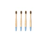 Wild & Stone Bamboo Toothbrushes Adult Firm Bristles 4 Pack In Blue Blue One Size