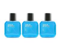 Wild Stone Hydra Energy Eau De Parfum for Men, Pack of 3, 50ml Each, Lemon-Lily-Musk Fragrance