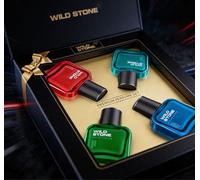 Wild Stone Men's Perfume Combo Pack - Edge, Forest Spice, Hydra Energy & Ultra Sensual | Long Lasting Fragrance Gift Set | Pack of 4 | 30 ml Each