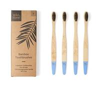 Wild & Stone | Organic Bamboo Toothbrush | Four Different Pattens | Dupont Fibre Bristles | 100% Biodegradable Handle | Vegan Eco Friendly Bamboo Toothbrushes (Firm)