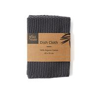 Wild & Stone | Organic Cotton Dish Cloth | Eco-Friendly Kitchen Cloth | Biodegradable & Compostable Cleaning Cloth | Slate Grey