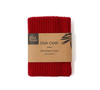 Wild & Stone | Organic Cotton Dish Cloth | Eco-Friendly Kitchen Cloth | Biodegradable & Compostable Cleaning Cloth (Berry)