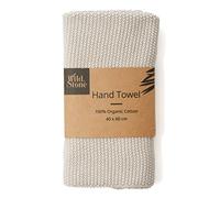Wild & Stone | Organic Cotton Hand Towel Kitchen Towel | Perfect For Around The Home | Eco Hand Towels (Beach Sand)
