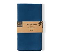 Wild & Stone | Organic Cotton Tea Towel | Herringbone Weave | Cotton Kitchen Towels | Set Of 2 (Ocean)