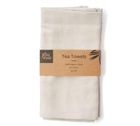Wild & Stone Organic Cotton Tea Towels, Herringbone Weave, Set of 2