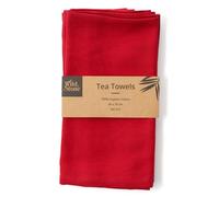 Wild & Stone Organic Cotton Tea Towels, Herringbone Weave, Set of 2