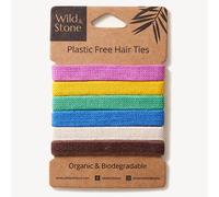 Wild & Stone Plastic Free Hair Ties - Multi Colour - Pack of 6