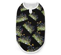 Wild Summer Flower Blooming Dog Shirt Cat Clothes Summer Breathable Pullover Sleeveless Tank Top for Small Medium Large Pets