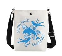 Wild Swimmer Crossbody Bag Cold Water Swimming Gift Swim Wild Swim Free Gifts Open Water Swimmer Shoulder Bag (Swim Free uk2)