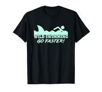 Wild Swimmer Go Faster Funny Open Water Wild Swimming T-Shirt