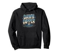 Wild Swimmer Silhouette Dawn Cold Lake Entry Alone Water Pullover Hoodie