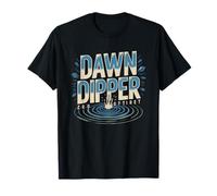 Wild Swimmer Silhouette Dawn Cold Lake Entry Alone Water T-Shirt